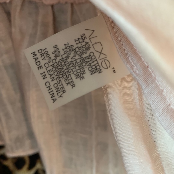 ALEXIS Intermix *Gracilia* blush pink lace sleeveless top & *Mallory* skirt S - Picture 8 of 11